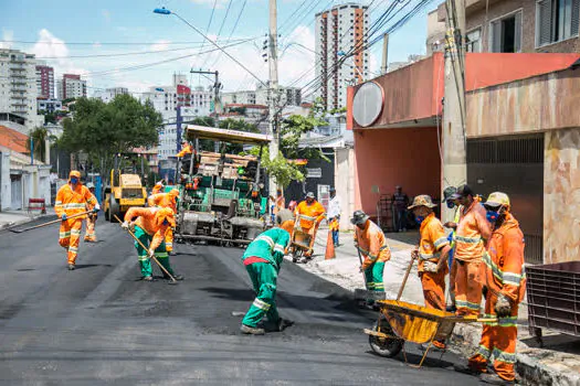 São Caetano soma mais de 70 mil metros quadrados de vias com novo asfalto