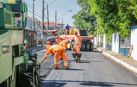 São Caetano ultrapassa 95 mil metros quadrados de vias com novo asfalto