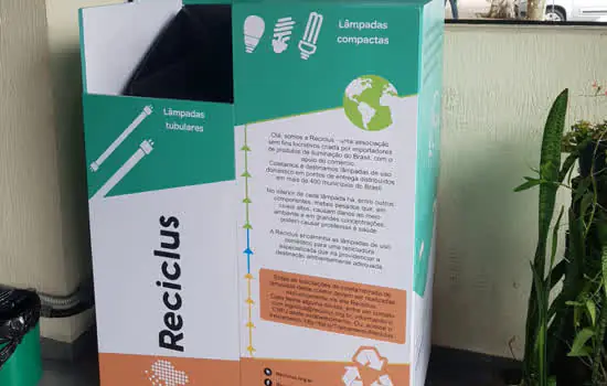 Ribeirão Pires mantém ponto de reciclagem de lâmpadas no Paço