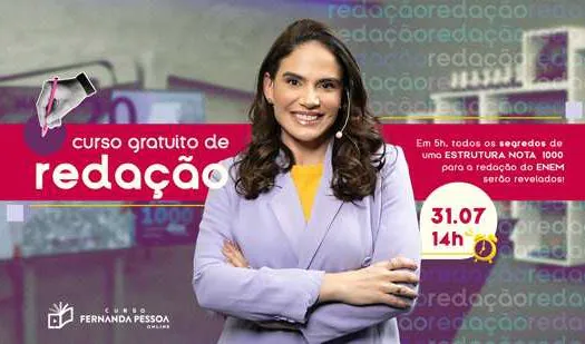 ENEM: Fernanda Pessoa revela os segredos da redação em curso gratuito