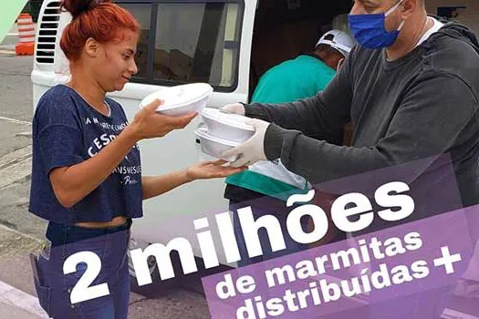 Rede Cozinha Cidadã atinge a marca de 2 milhões de marmitas distribuídas