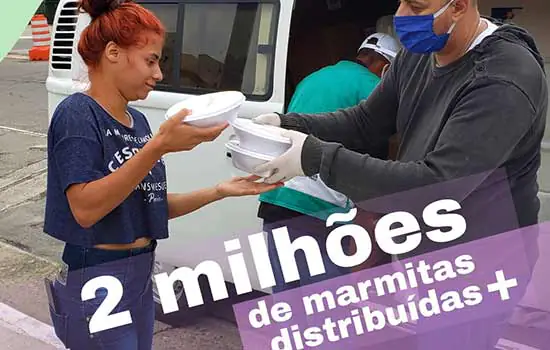 Rede Cozinha Cidadã atinge a marca de 2 milhões de marmitas distribuídas