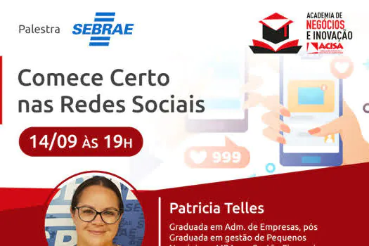 ACISA e Sebrae-SP promovem oficina sobre redes sociais