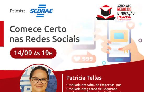 ACISA e Sebrae-SP promovem oficina sobre redes sociais