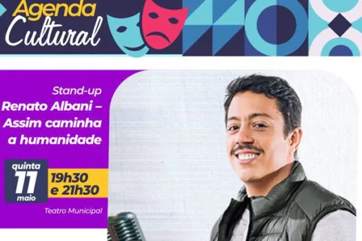 Teatro Municipal de Mauá apresenta stand-up com Renato Albani