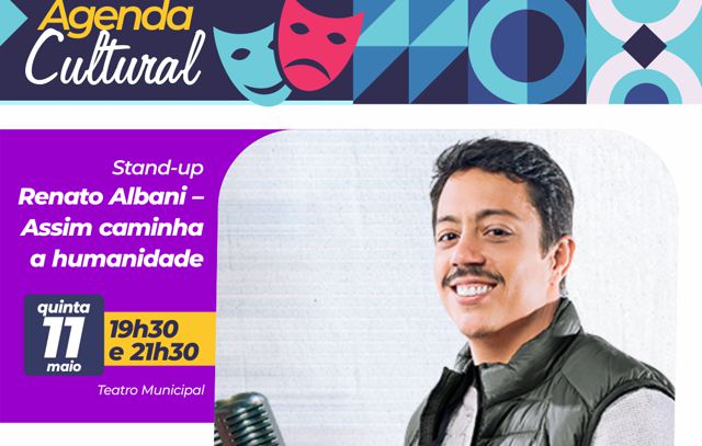 Teatro Municipal de Mauá apresenta stand-up com Renato Albani