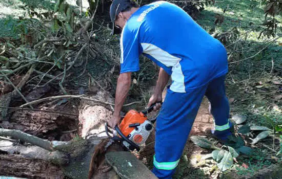 Ribeirão Pires atua em reparos por conta das chuvas