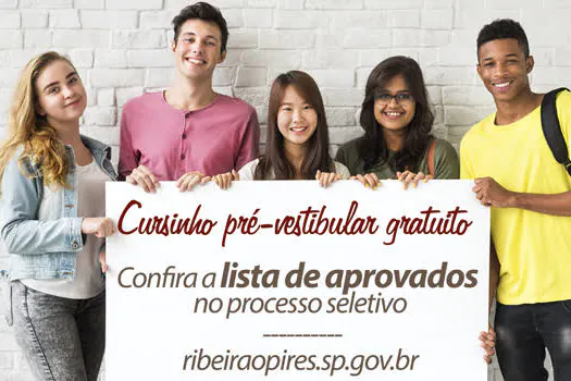 Ribeirão Pires divulga lista de aprovados para o cursinho pré-vestibular