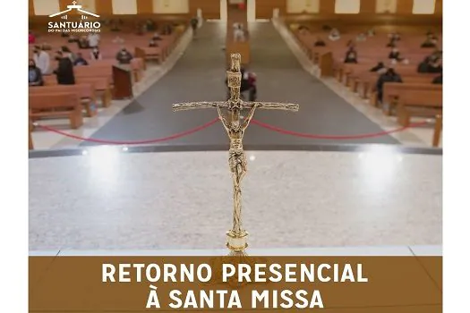 Santuário do Pai das Misericórdias volta a ter missas com fiéis neste domingo (18/04)