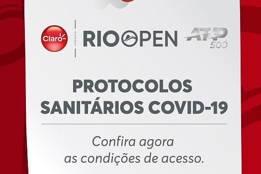 Organização do Rio Open anuncia que vai exigir comprovante de vacinação