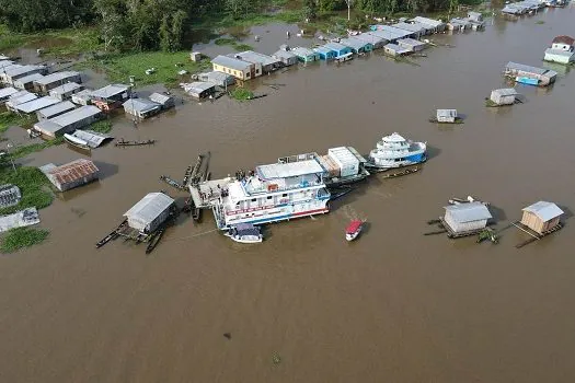 Níveis dos rios Amazonas e Tapajós atingem cota de alerta no Pará