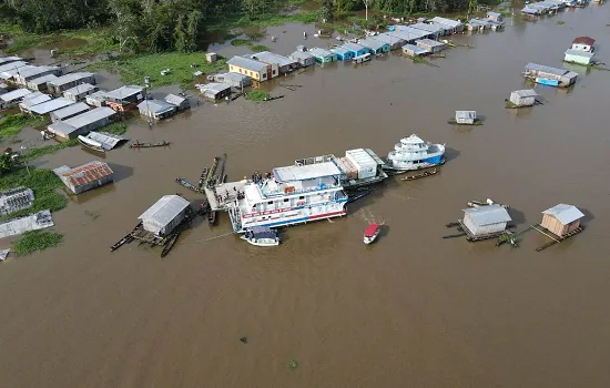 Níveis dos rios Amazonas e Tapajós atingem cota de alerta no Pará