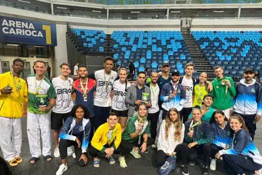 Atletas de São Caetano conquistam nove medalhas para o Brasil no Rio Open de Taekwondo