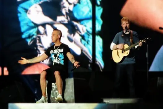 Ed Sheeran pediu ajuda a Robbie Williams para lidar com drogas e baixa autoestima