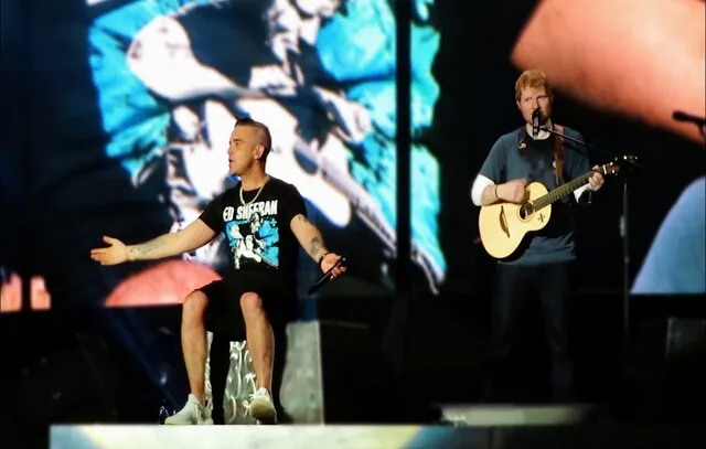 Ed Sheeran pediu ajuda a Robbie Williams para lidar com drogas e baixa autoestima