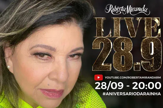 Roberta Miranda comemora aniversário com live especial para os fãs