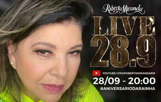 Roberta Miranda comemora aniversário com live especial para os fãs