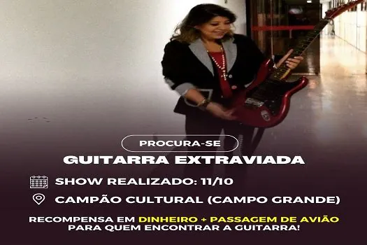 Roberta Miranda oferece recompensa para quem encontrar guitarra