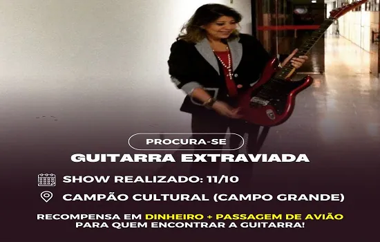 Roberta Miranda oferece recompensa para quem encontrar guitarra