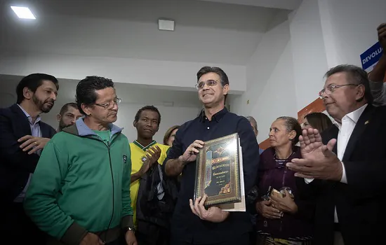 Governador Rodrigo Garcia toma posse em inauguração de unidade do Bom Prato em SP