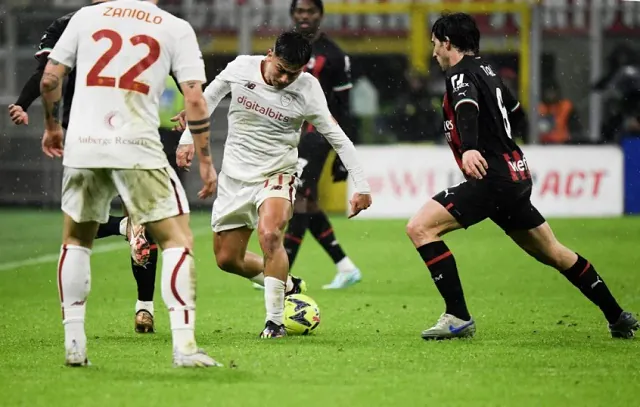 Roma e Milan marcam nos acréscimos e empatam em duelo direto do Campeonato Italiano