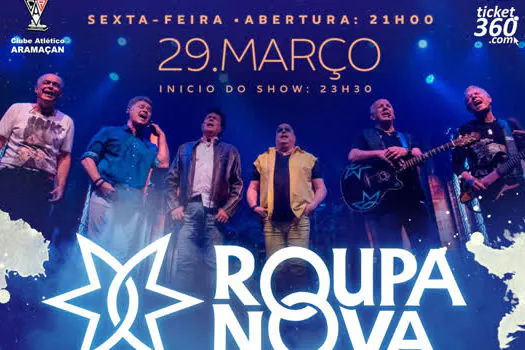 Roupa Nova promove noite apaixonante com show no ABC