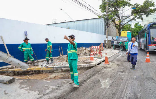 São Caetano cria faixa exclusiva para ônibus e caminhões no início da Rua Amazonas