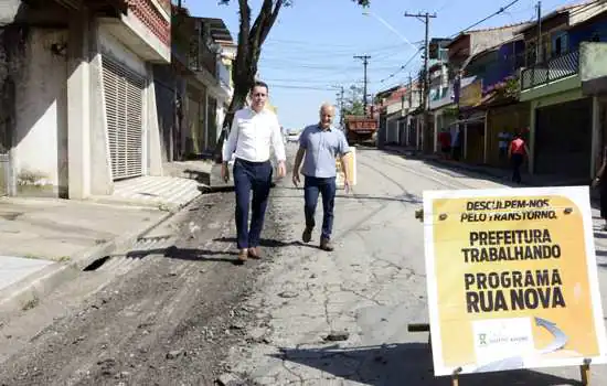 Rua Nova avança em Santo André e chega a 270 quilômetros de recapeamento