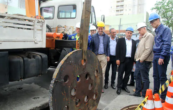 Sabesp inicia nova obra para ampliar o abastecimento em Santo André