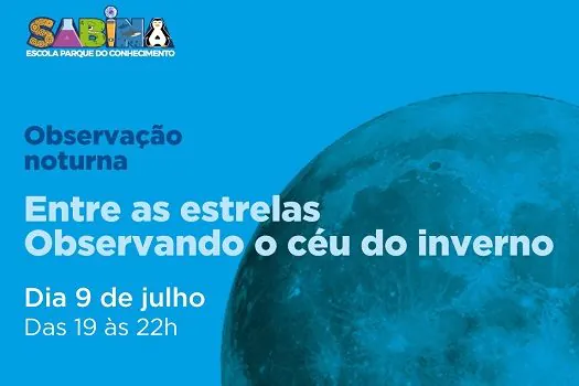 Sabina realiza sessão de observação noturna neste sábado