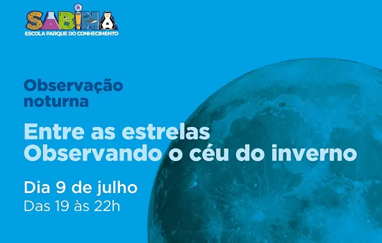 Sabina realiza sessão de observação noturna neste sábado