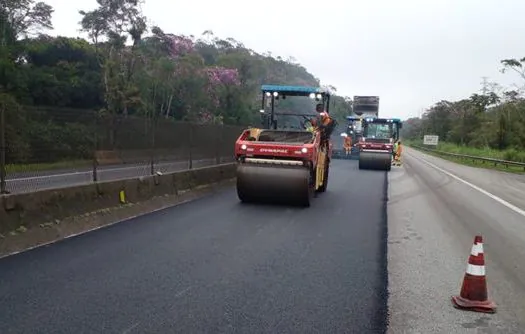 Via Anchieta recebe obras de revitalização do asfalto em toda a região de Planalto