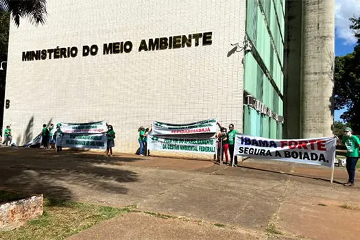 Manifestantes protestam em Brasília contra ‘boiada’ de Salles