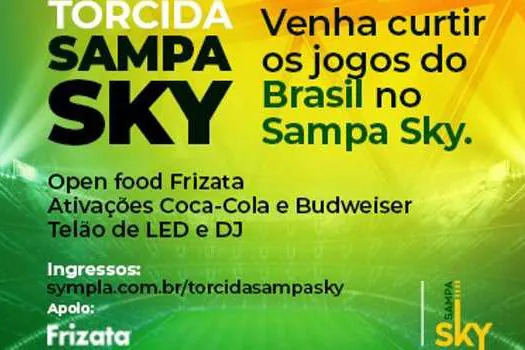 Copa do Mundo chega ao Sampa Sky