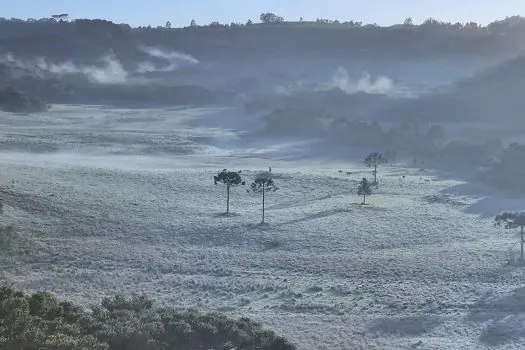 Santa Catarina registra neve em novembro pela primeira vez