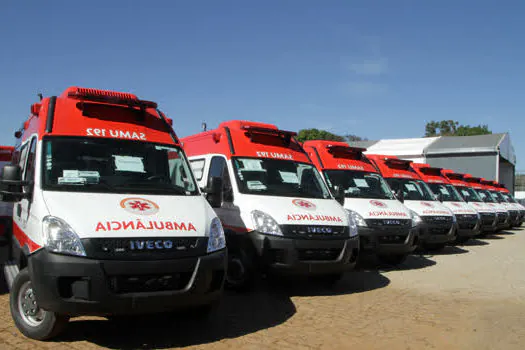 Santo André recebe mais 4 novas ambulâncias do SAMU