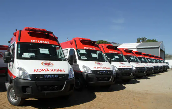 Santo André recebe mais 4 novas ambulâncias do SAMU