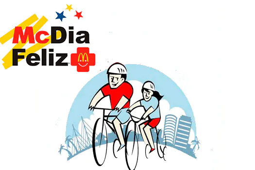 Passeio ciclístico convida sociedade para o McDIA FELIZ 2016