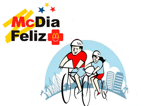 Passeio ciclístico convida sociedade para o McDIA FELIZ 2016