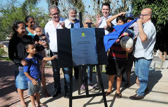 Santo André entrega revitalização da Praça Saturno