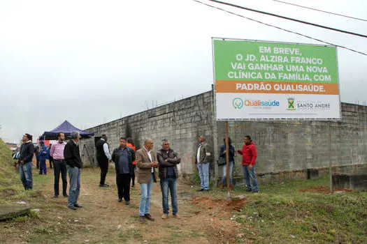 Santo André retoma obras de unidade de saúde no Jardim Alzira Franco