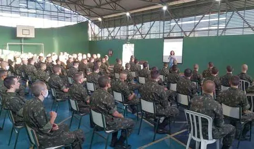 São Caetano realiza palestra sobre saúde mental para atiradores do Tiro de Guerra