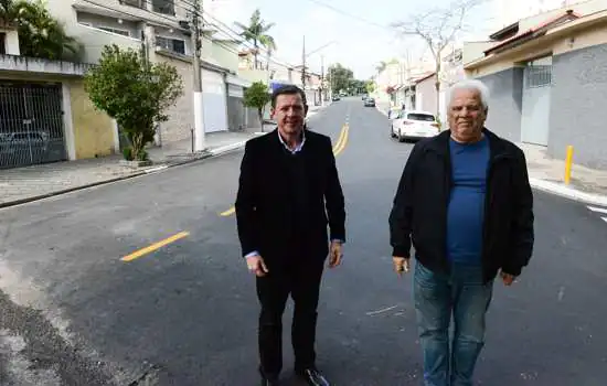 Prefeito Orlando Morando entrega obras de recapeamento asfáltico no Alves Dias