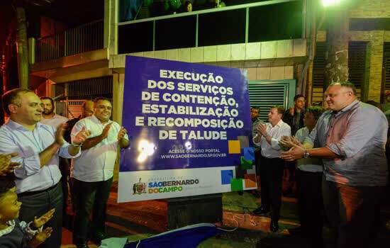 São Bernardo confirma entrega da contenção na Vila São José em 90 dias