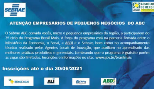 ACISBEC alerta sobre consultoria exclusiva para pequenos negócios do ABC