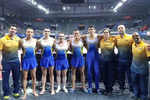 Seleção Masculina de Ginástica fica em quarto lugar em competição na Alemanha