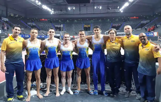 Seleção Masculina de Ginástica fica em quarto lugar em competição na Alemanha