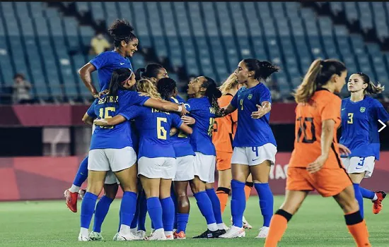 Seleção feminina de futebol joga bem e empata com Holanda por 3 a 3 na Olimpíada