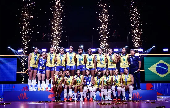 LIGA DAS NAÇÕES: Seleção feminina fica com a medalha de prata