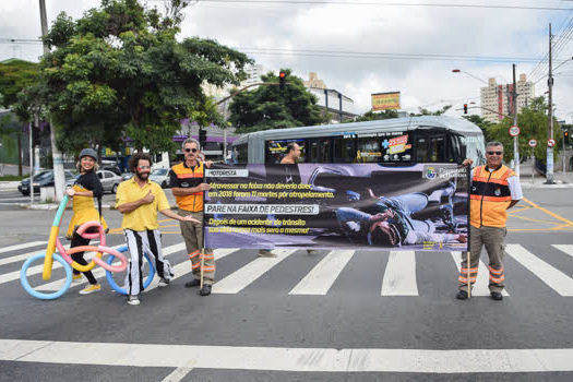 Pedestres e motociclistas são foco em Semana Nacional do Trânsito em Diadema